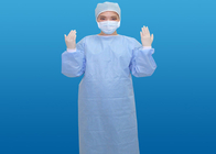 Nonwoven使い捨て可能な手術衣は青い病院Spunlaceを補強した