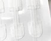 非侵襲的なジップ ステッチの縫合糸の閉鎖装置の皮の閉鎖の非編まれた生地色の白いサイズの標準