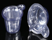 使い捨て可能な尿のコップの透明なプラスチック標本コレクションのPE材料