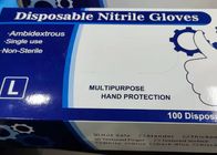反細菌の反ウイルスの歯科検査の手袋の使い捨て可能で青いニトリルの手袋