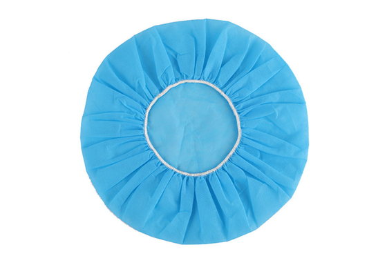 使い捨て可能な伸縮性があるNonwoven Bouffant暴徒の帽子はストリップの塵を払う
