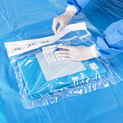 45gsm青い外科生殖不能は120 * 150cmの使い捨て可能な医学の保護をおおう