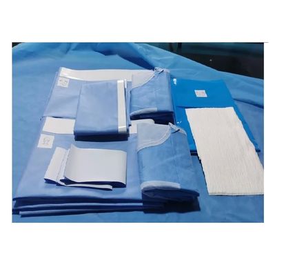 非織りブルー ステリル 手術用パック / 蒸気消毒付き血管検査用パック