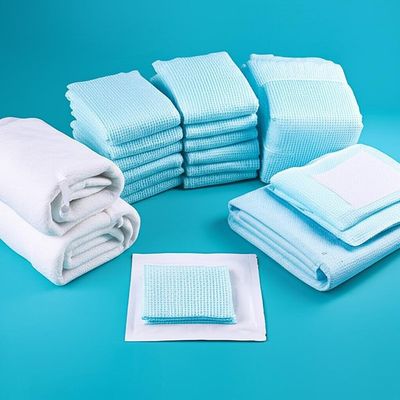 縫合穴のない使い捨ての手術用パックと3年保存期間のある高吸収性素材