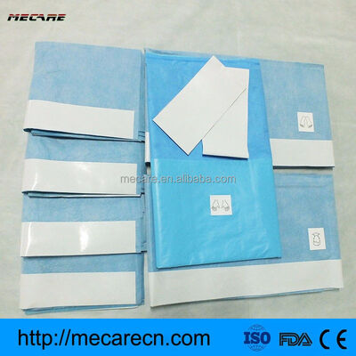 高吸収性材料の超音波シームと医療手順のためのOEMアクセサリーを持つ使い捨て手術用パック