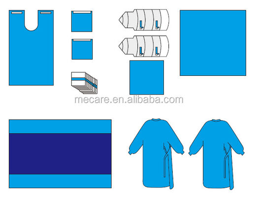 ラテックスフリー使い捨て手術用パック、高吸収性材料、病院向け3年間の保管期間