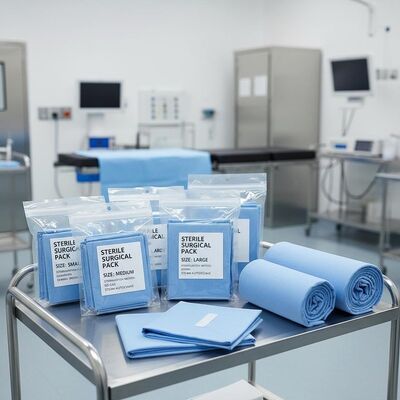 Sterile Surgical Packs in Various Sizes with Multiple Sterilization Methods and Disposable Patient Drapes