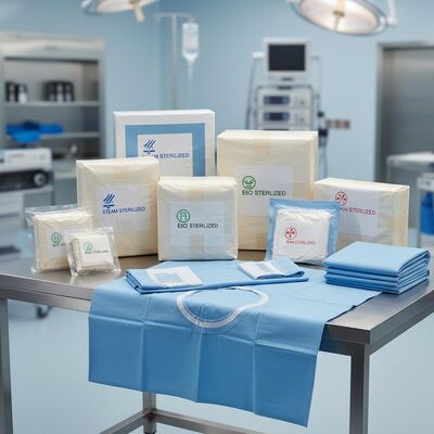 Sterile Surgical Packs in Various Sizes with Multiple Sterilization Methods and Disposable Patient Drapes