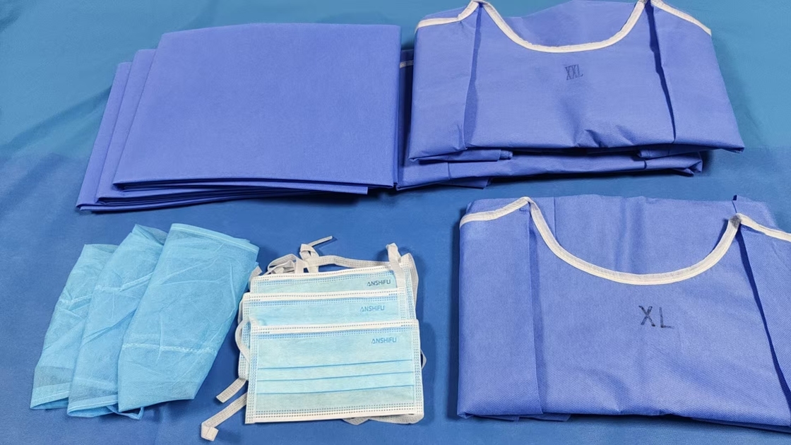 Sterilized By Ethylene Oxide Disposable Surgical Packs in Non-woven Fabric with MOQ 1000 Pieces for Medical Procedures